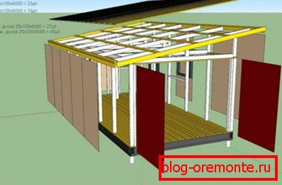 How to build a barn with a lean-to roof with your own hands