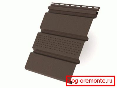 Panel with central perforation