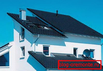 Single-skydbed roof