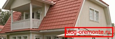 Under-roof mansard roof