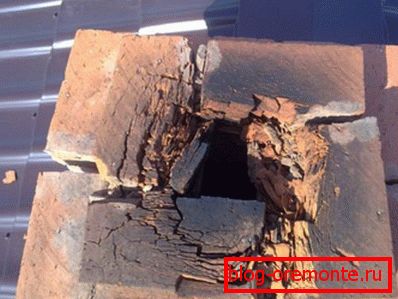 use of poorly burned bricks for chimney construction
