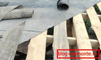 Waterproofing single-pitch roof arbor