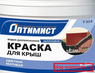 Acrylic paint for roofs