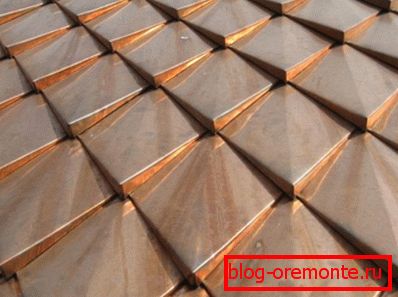 Copper tiles