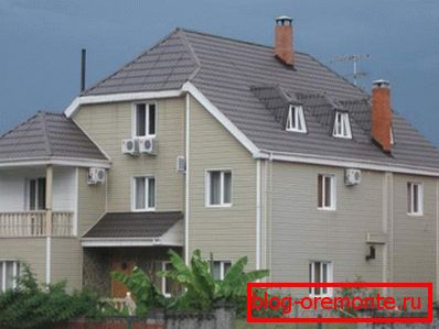 Half-hardenedдвухскатная крыша
