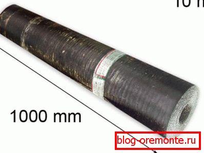 The dimensions of the roll of roofing material in accordance with the requirements of GOST 10923-93
