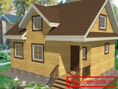 3D house project with attic 3D house project with attic