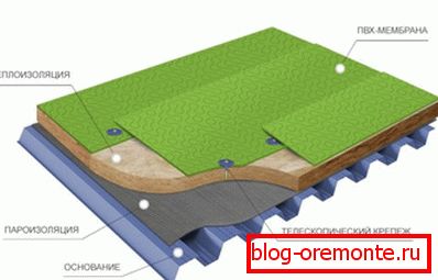 Membrane roofing