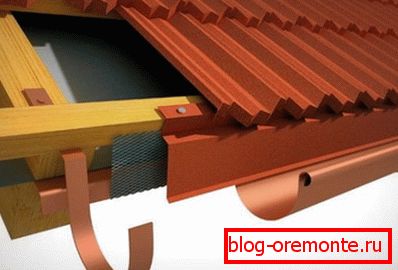 Installation of eaves drip