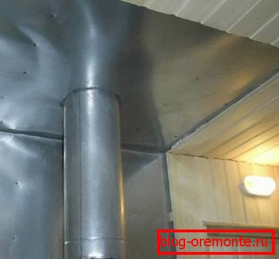 Internal chimney in the bath