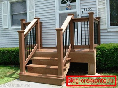 Деревянное porch to give