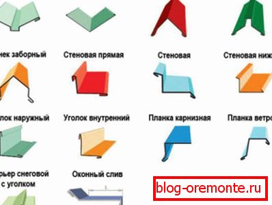 The range of shaped products for professional sheet