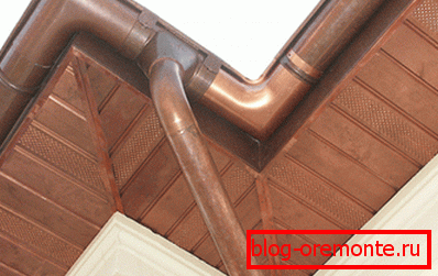 Copper soffit panels