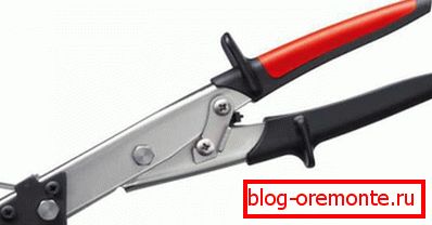 Manual roofing shears for metal