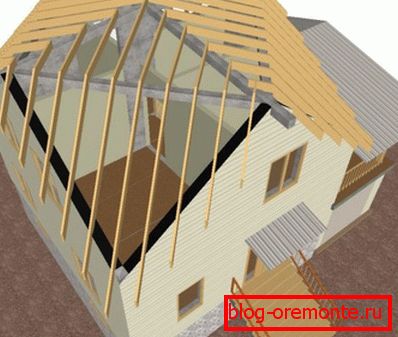 House project with a hexagon dome roof