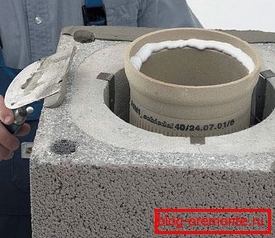 Installation блоков каркаса