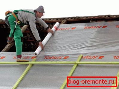 Installation of waterproofing film