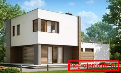 House with a flat roof