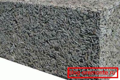Wood concrete block Wood concrete block