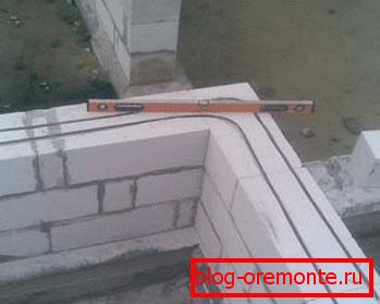 Reinforcement кладки из газобетона при строительстве дома Reinforcement кладки из газобетона при строительстве дома