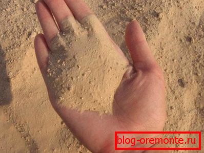 Concrete and sand are basic building materials. Concrete and sand are basic building materials.