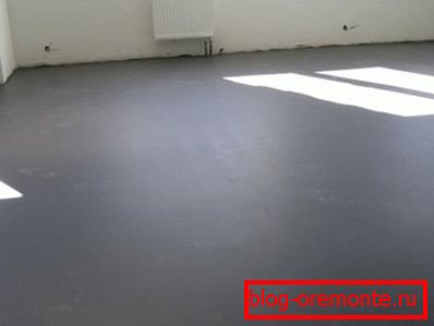 Concrete floor after leveling. Concrete floor after leveling.