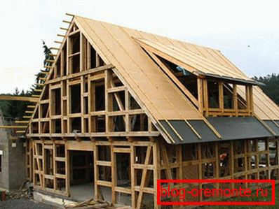 Glued beam is more expensive than frame construction, but safer and faster. Glued beam is more expensive than frame construction, but safer and faster.
