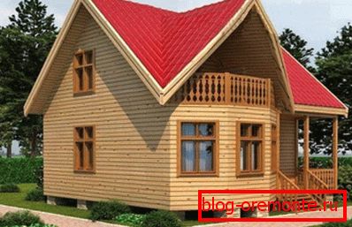 Bar-shaped house 7x7 meters - no need for external decoration Bar-shaped house 7x7 meters - no need for external decoration