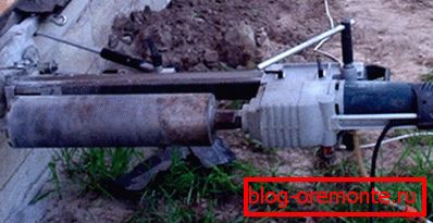 Foundation drilling with a diamond bit