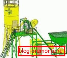 Fast-mounted concrete mixing plant Fast-mounted concrete mixing plant