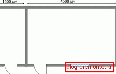 A change house from a bar 6х3: plan of a structure A change house from a bar 6х3: plan of a structure