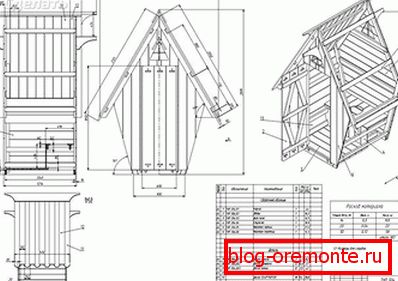 Дачный туалет теремок своими руками пошагово фото с чертежами