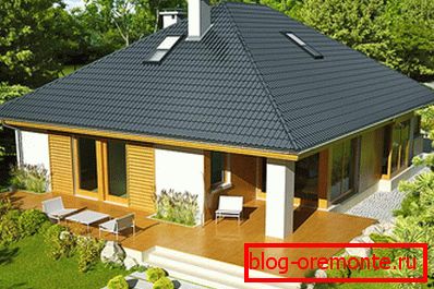 House with a hip roof