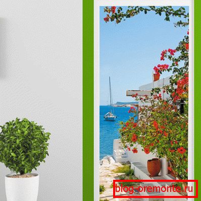 Decorative niche in the place of opening Decorative niche in the place of opening