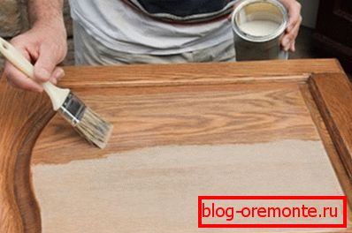 Apply staining to finish