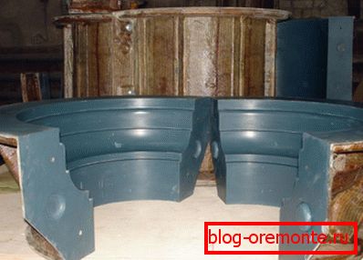 Wooden forms for small architectural forms of concrete Wooden forms for small architectural forms of concrete