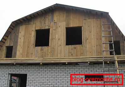 Wooden gable