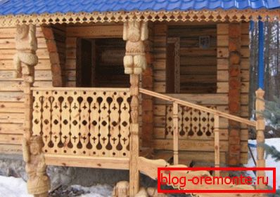 wooden house porch design