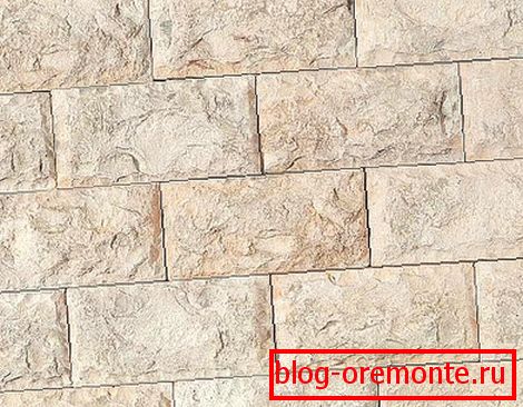 Dolomite for the facade