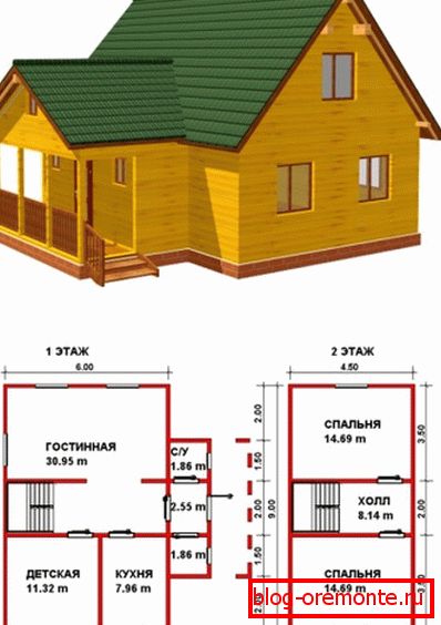 House of timber with floor plans House of timber with floor plans