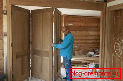 Doors made of wood