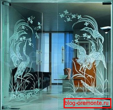Glass double door pendular door glass doors for the bathroom