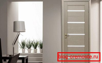 Color cappuccino on the interior doors Color cappuccino on the interior doors