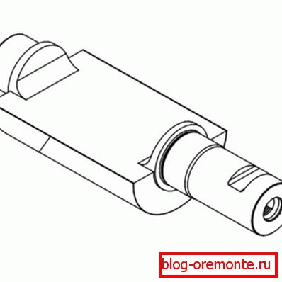 Eccentric shaft of the vibrator. Eccentric shaft of the vibrator.
