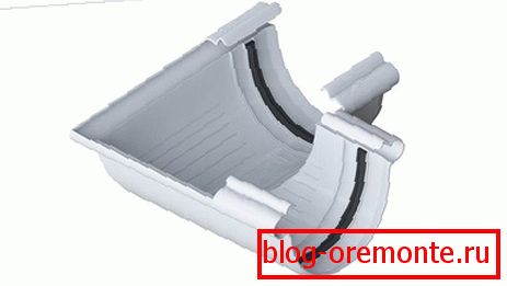 Element with rubber seals