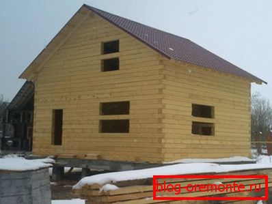 If there is an opportunity to purchase a solid timber of 8-meter length, then the construction of the house will proceed even easier. If there is an opportunity to purchase a solid timber of 8-meter length, then the construction of the house will proceed even easier.