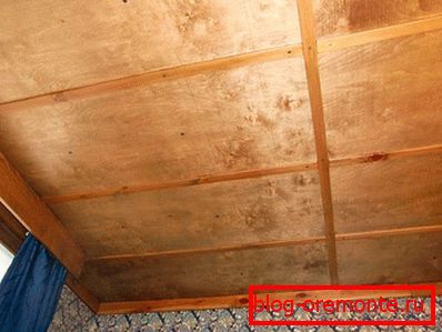 Plywood on the ceiling Plywood on the ceiling