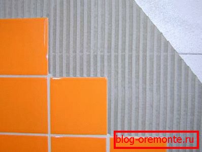 Finishing - laying tiles on aerated concrete Finishing - laying tiles on aerated concrete