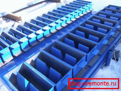 Forms for the manufacture of blocks Forms for the manufacture of blocks