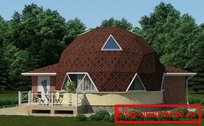 Photos of the house with a dome roof Photos of the house with a dome roof